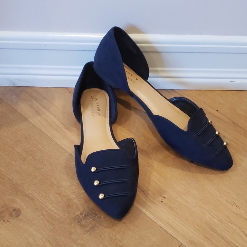 Lauren Conrad Navy Flats